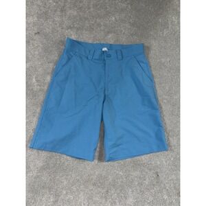 Under Armour Match Play Golf Shorts Mens 32 Bright Blue Chino Pin‎ Stripe